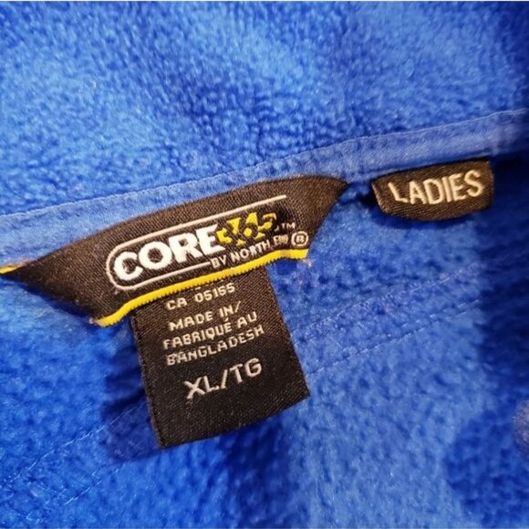 Toys R Us Blue Fleece Full Zipper Front Jacket Women's Ladies Size XL - Picture 6 of 9